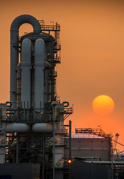 petrochemischen Industrie auf der Maasvlakte Rotterdam. von Lex van Lieshout