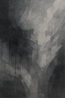 Echoes of Silence – Monochrome Abstract Textured Art