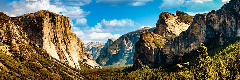 Panorama Paysage Tunnel view Parc national de Yosemite Californie USA par Dieter Walther