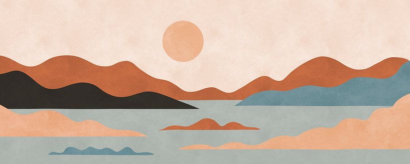 Watercolor landscape 5 by Vitor Costa