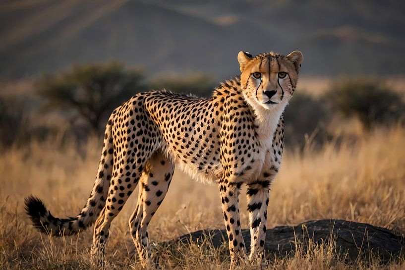 Magnifique guépard dans son habitat naturel par Art & Soul Creations