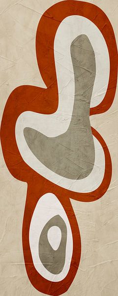 Organische abstrakte Kunst – Erdtöne von Online Arts