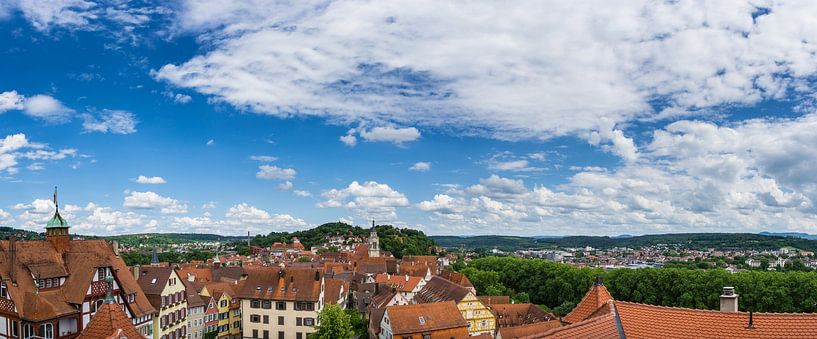 Deutschland, XXL Tuebingen Altstadt Stadtansicht von oben von adventure-photos