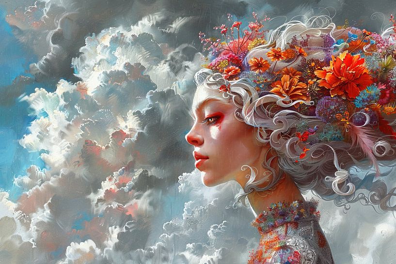 Portrait de femme par Peinture Abstraite