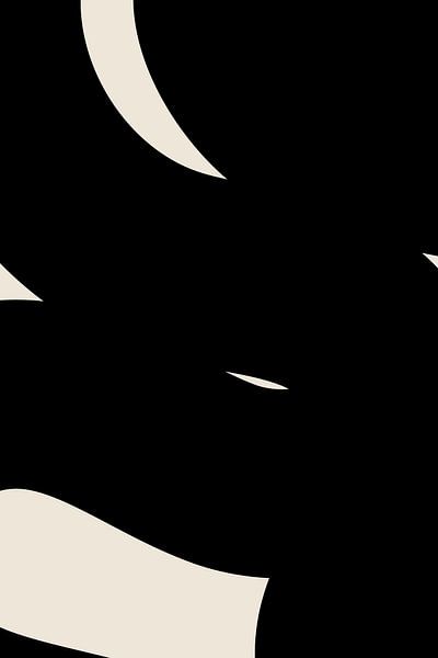 Black Waves. Basic Shapes in Modern Abstract IV by Dina Dankers