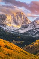 Snowmass Colorado Wall Art - Capitol Peak Autumn Sunset, Rocky Mountain Landscape Photography, Colorado 14er, Home and Office Wall Decor