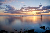 Ijsselmeer mit Sonnenuntergang