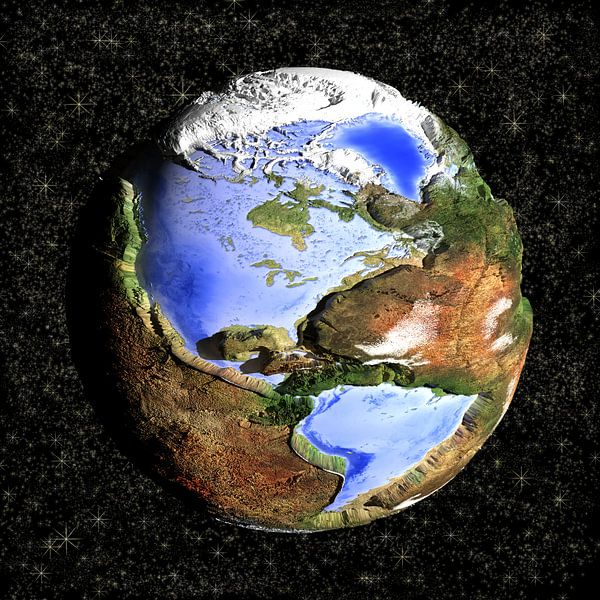 The Inverted World, Cartoon - America by Frans Blok - photos, art and other wall decoration