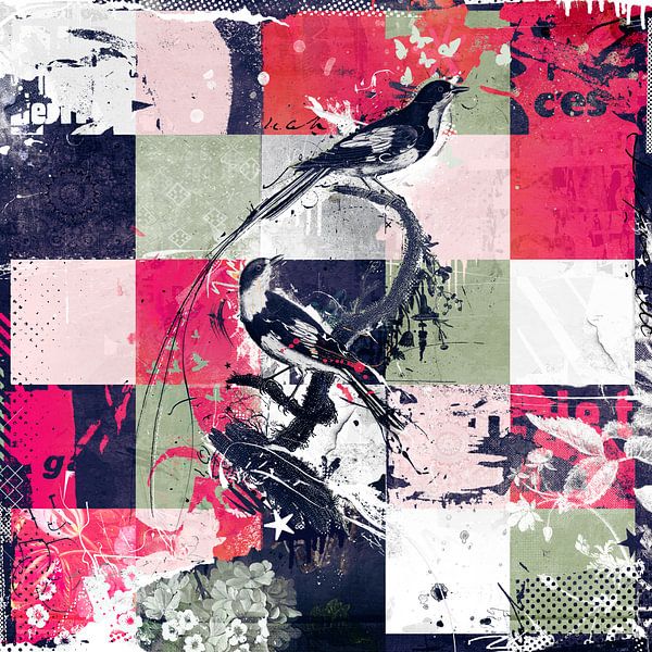 Steppdecke mit Blumen von Teis Albers