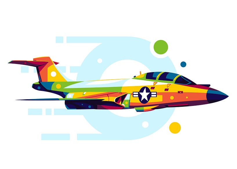 F-101 Voodoo in Pop Art by Lintang Wicaksono