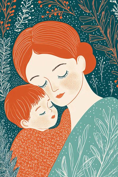 Mother with sleeping child by Imperial Art House