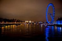 Overlooking the Thames with London Eye