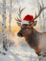 Weihnachten unter den Birken - Nordamerikanische Hirsche