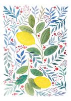 When life gives you lemons | Aquarel schilderij