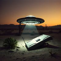 UFO at charging station