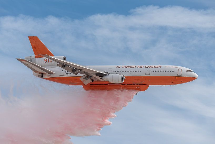 The DC-10 Air Tanker has been in service as an aerial fire unit since 2006. The aircraft here in the by Jaap van den Berg