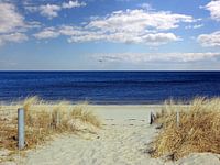 Strandaufgang im März