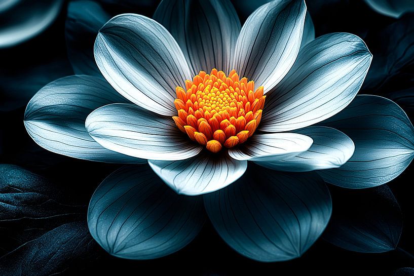 Realistic flower with colourful contrast by Art & Soul Creations