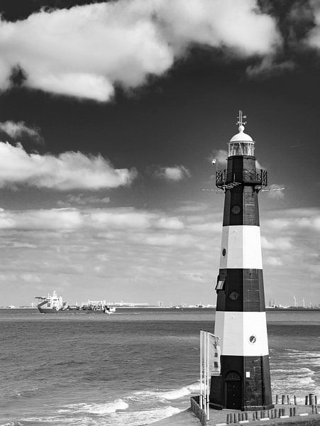Leuchtturm auf der Westerschelde von Martine Moens