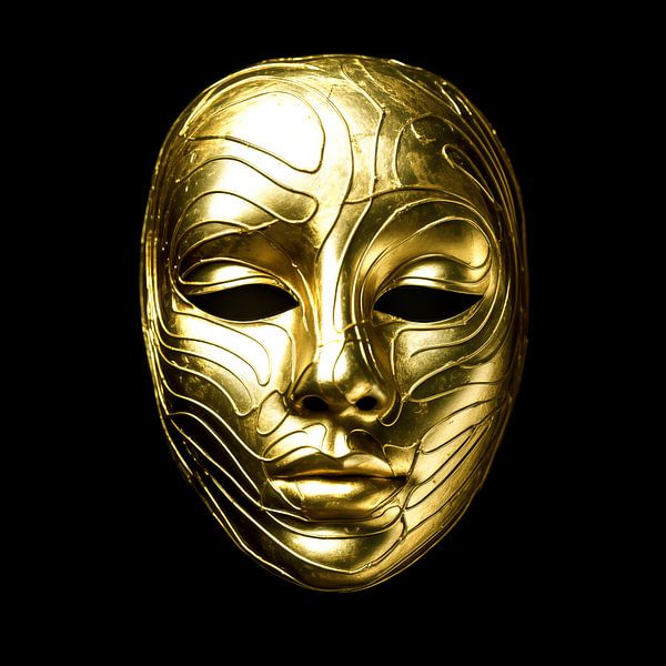 Golden mask woman by TheXclusive Art