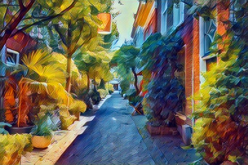 Grünes Stadtbild Haarlem von Hilda Weges