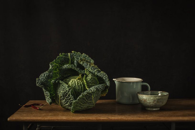Still life in green by Monique van Velzen