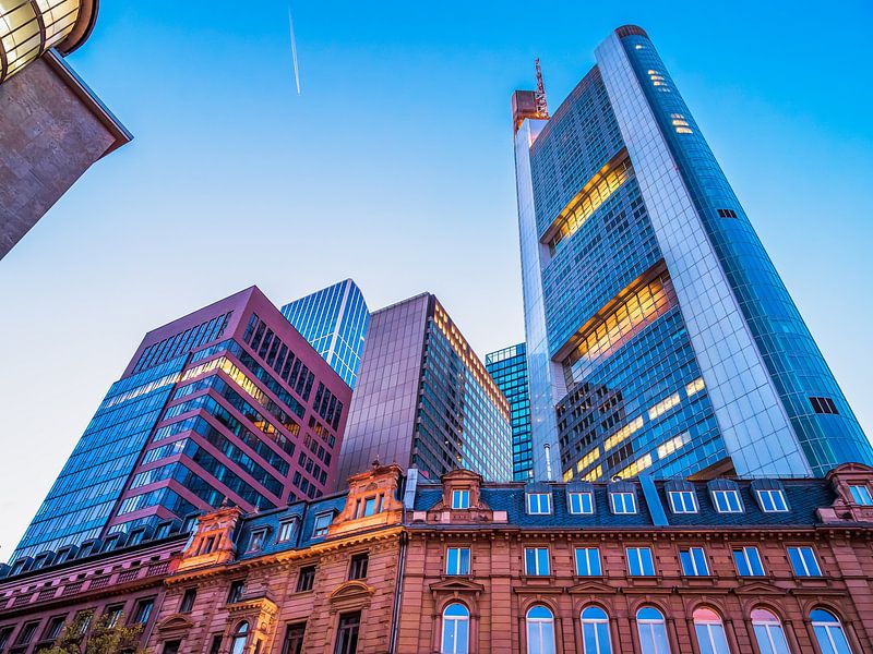 Panorama Sonnenuntergang in Frankfurt am Main von Mustafa Kurnaz