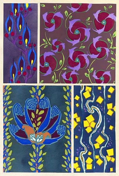 Émile-Allain Séguy - Floréal; neue Designs &amp; Farben von Peter Balan