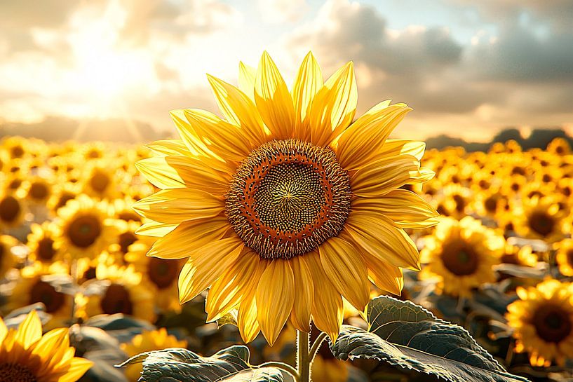 Sunflower in morning light by Art & Soul Creations