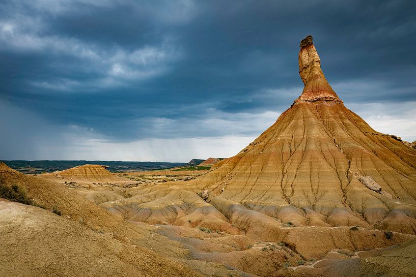 Castildetierra-Felsformation im Gebiet Bardenas Blanca des Naturparks Bardenas Reales von ChrisWillemsen