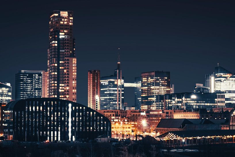 L'horizon du quartier d'affaires de Bruxelles la nuit par Daan Duvillier | Dsquared Photography