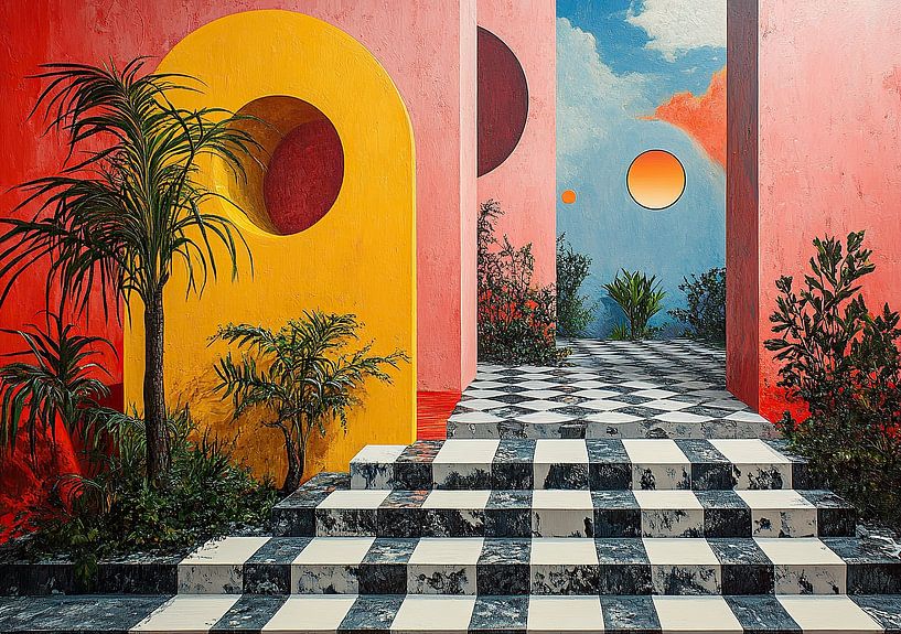 Surréalisme Architecture Design Géométrie par Niklas Maximilian