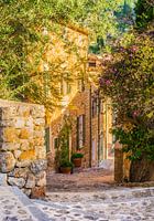 Idyllic old village of Deia on Majorca, Spain Balearic islands