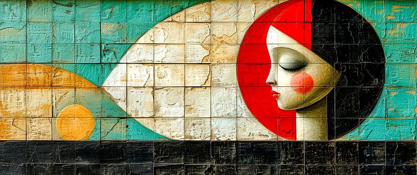 Geometric reflections by Klaus Tesching - Art-AI