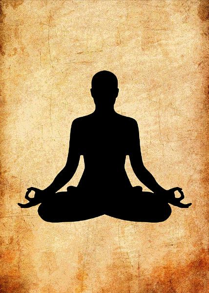 Monk in meditation by Pus Meong Art