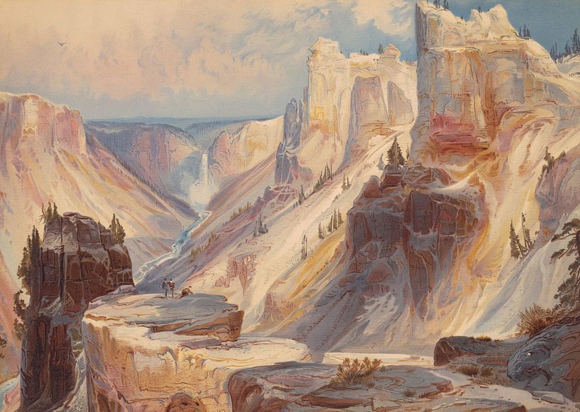 Thomas Moran~Der Großkanon des Yellowstones, Yellowstone-Nationalpark von finemasterpiece
