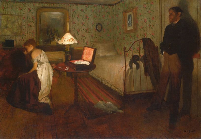 Interieur, Edgar Degas van Meesterlijcke Meesters
