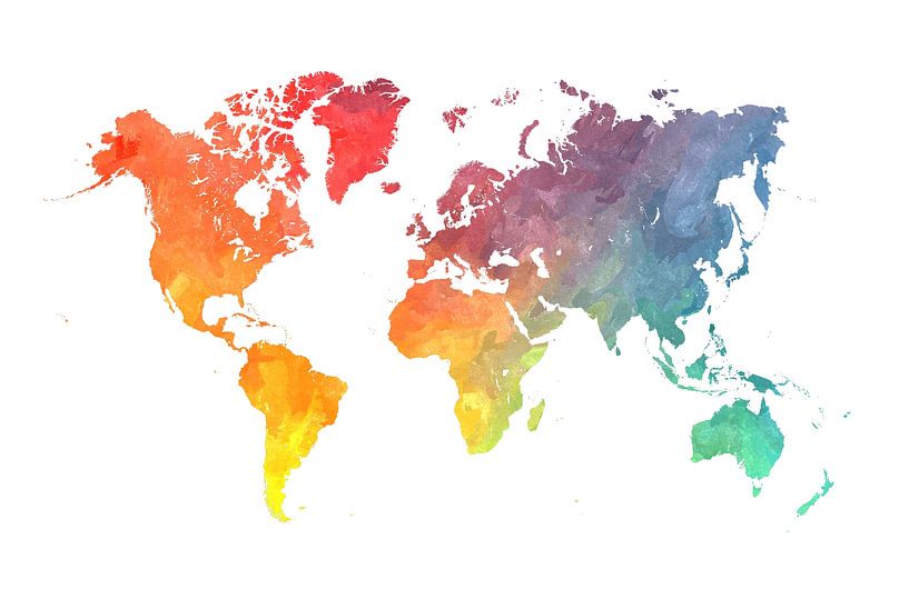 world map colors #map by JBJart Justyna Jaszke