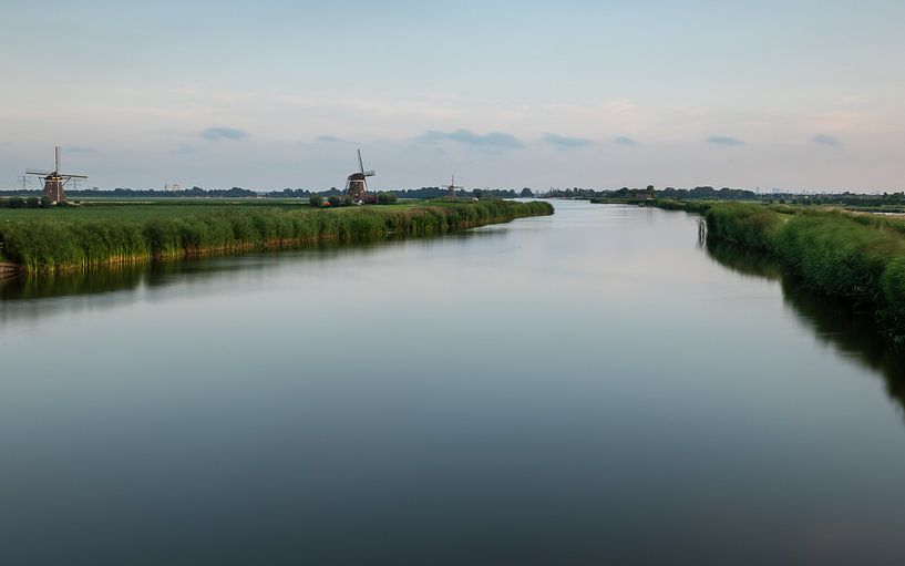 view of the mills and the Rottemeren by Gerard Hol