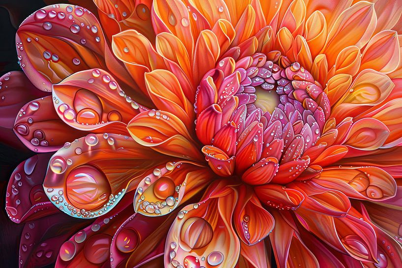 picturesque colourful flowers by Egon Zitter