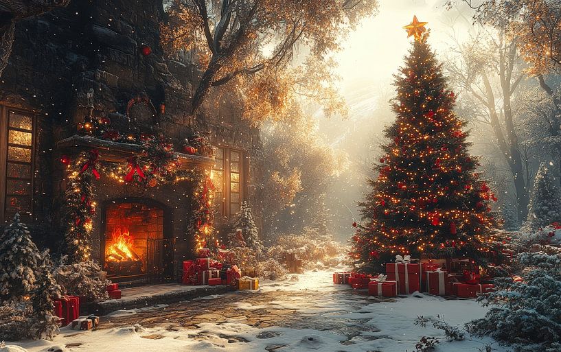 Gemütliches Weihnachts-Wohnzimmer von Lufy