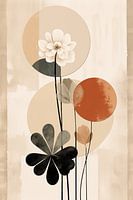 Cercles floraux : nuances de terre