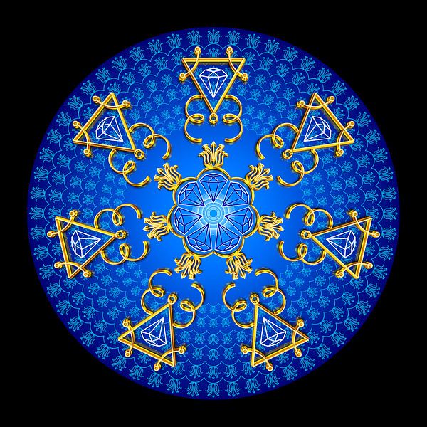 Kristallmandala-ENGEL MICHAEL-Shoon'A'Naar/Excalibur von SHANA-Lichtpionier