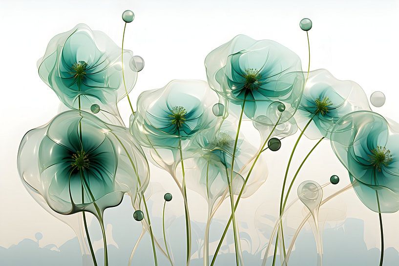 Fleurs vertes légères et aériennes par Heike Hultsch