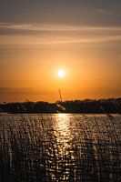 Coucher de soleil au lac