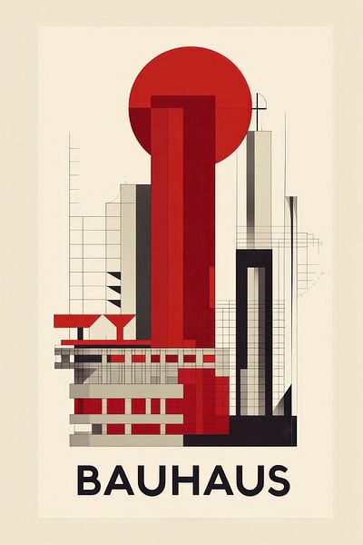 Affiche du Bauhaus par Franka Poulain