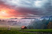 Lever de soleil à Gorski Kotar