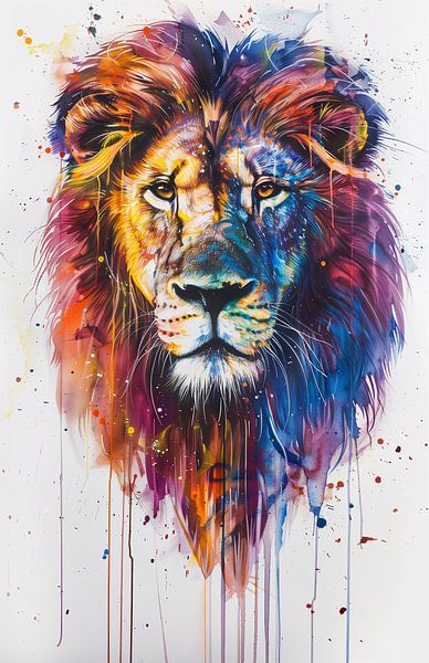 Drip &amp; Splash: Lion by Danny van Eldik - Perfect Pixel Design