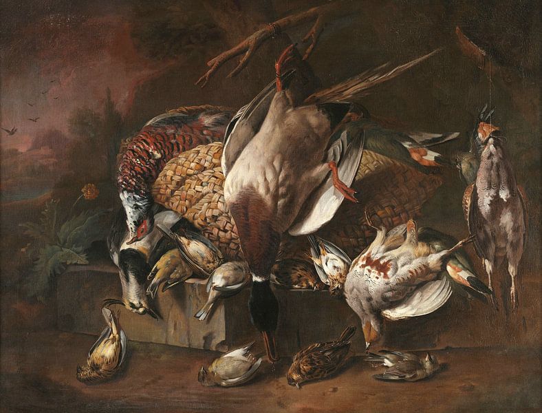 Tote Vögel, Melchior d'Hondecoeter von Meisterhafte Meister