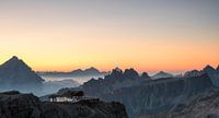 First light in the Dolomites